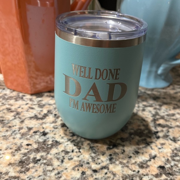 New In Box Well Done Dad I’m Awesome Wine Mug - Picture 5 of 5